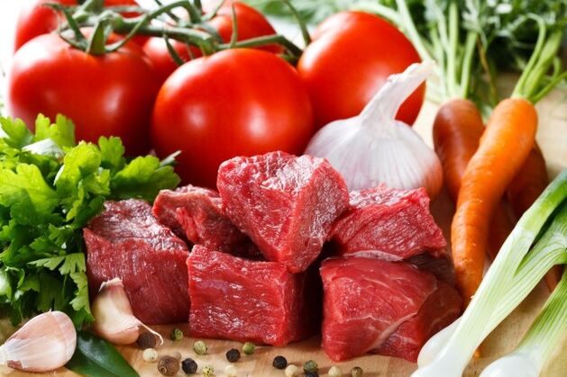 daging jeung sayuran pikeun diet dukan