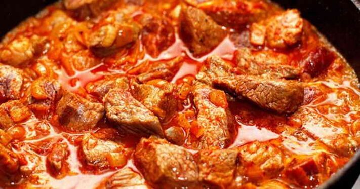 stew sapi dina diet protéin