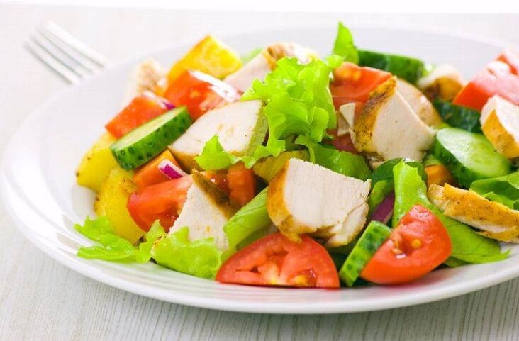 ngiringan salad sayuran hayam